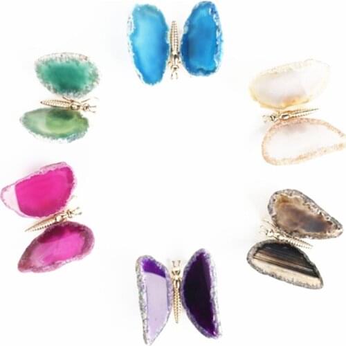 Agate Butterfly Natural Minerals Crystals Animals For Healing Reiki