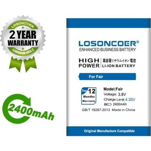 LOSONCOER Battery 2400mAh For Umi Fair Battery