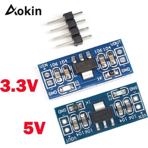 AMS1117 DC 6.0V -12V to 5V 4.5V - 7V to 3.3V power supply module AMS1117-5.0V power module AMS1117-3.3V