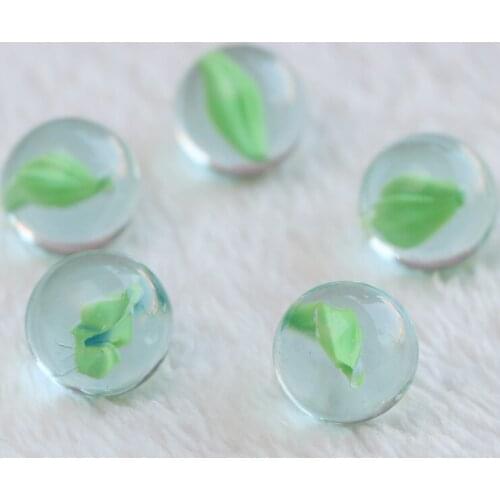 Free shipping 100pcs/lot 16mm Green marbles jump chess ball core glass beads marbles