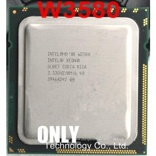Free shipping Processor W3580 CPU (8M Cache,3.33 GHz,QPI), SLBET Quad-core LGA1366 Desktop CPU 130W scrattered pieces