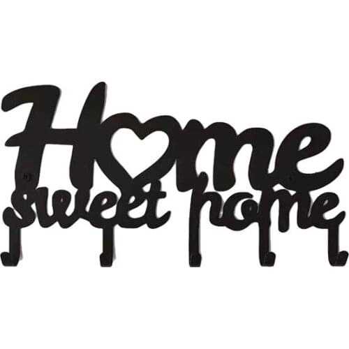 Key Holder for Wall Mount Sweet Home Organizer Decorative, Metal Wall Coat Rack Key Hanger for Front Door,Kitchen Holder