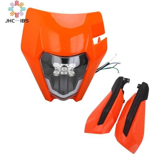 For KTM SX XC SXF EXCF XCW XCF 50 65 85 125 150 250 300 350 450 500 Motorcycle NEW LED Headlight Headlamp Head Light Handguards