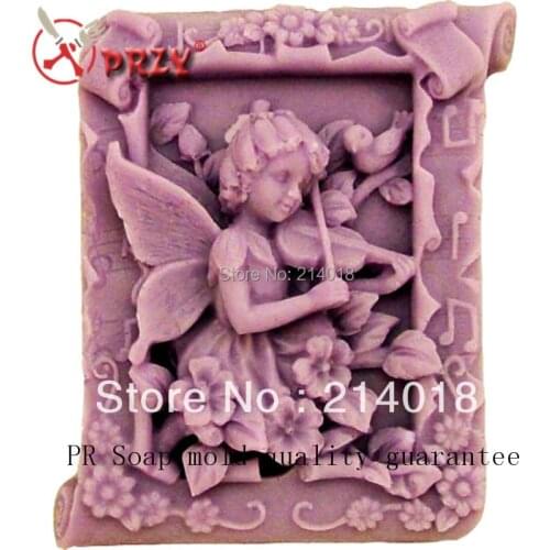 Soap Mold Cake Decoration Mold Manual Soap Mold Angel NO.SO-013 Food Grade Material (no Odor, No Oil Stains) Silicon Moulds PRZY