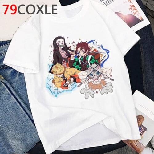 Hot Japanese Anime Kimetsu No Yaiba T Shirt Men Kawaii Summer Tops Cartoon T-shirt Demon Slayer Funny Demon Blade Tshirt Male