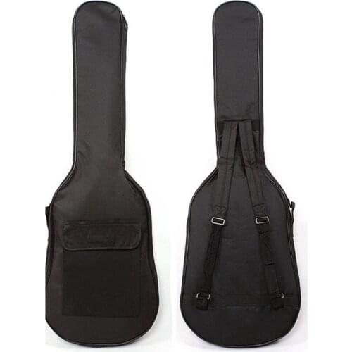 1*2020 Classic Double Straps Electric Guitar Bag Soft Case Gig Bag Backpack Black