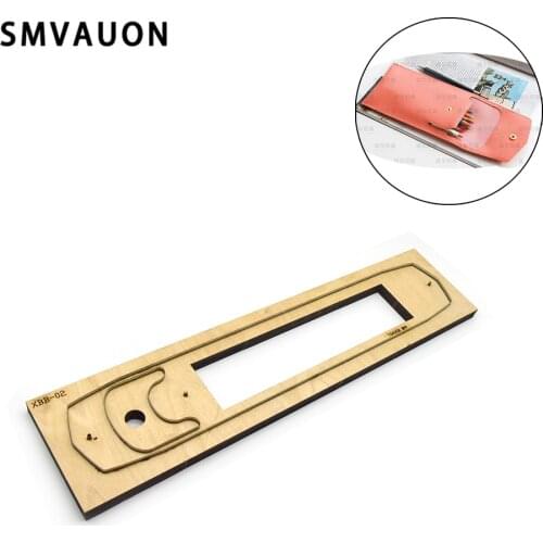 Classic Leather Pencil Case Wallet Die Punching Tool Bag Straight Die Leather Wallet Cutting Die Wood Die