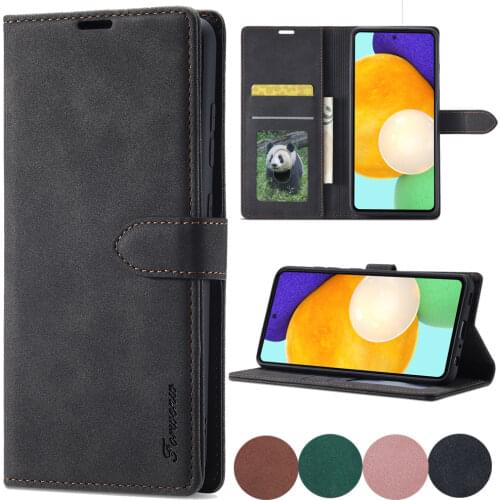 New Leather Case For Samsung Galaxy A01 A02S A11 A12 A21 A31 A32 A41 A42 A51 A52 A71 A72 A81 A91 Wallet Holder Phone Cover Funda