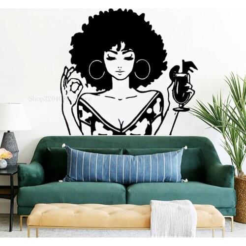 Summer Long Hair Woman Wall Stickers Beautiful Girl Decor For Girl Bedroom Home Vinyl Decal Fashion Self Adhesive Wallpaper DD06