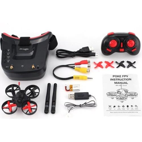 Micro FPV RC Racing Quadcopter Toys With 5.8G 25mW 40CH 800TVL Camera and 3 inch FPV Goggles VR Headset built 1200mah battery
