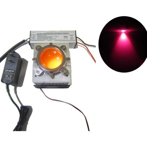 50W Full Spectrum Plant Growth Lamp LED Light+Waterproof LED Driver+Heatsink CPU Fan+Optical Lens+Fixed Bracket+Fan Power Supply