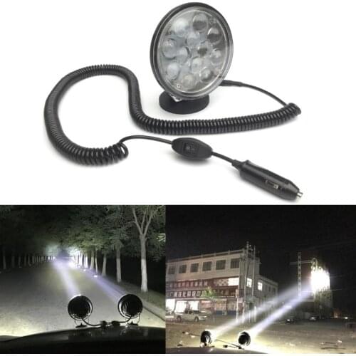Led Spot portable Car searchlight Offroad 4x4 headlight 12v 24v 60w Magnetic Roof Spotlights ATV SUV Boat Search Rescue light