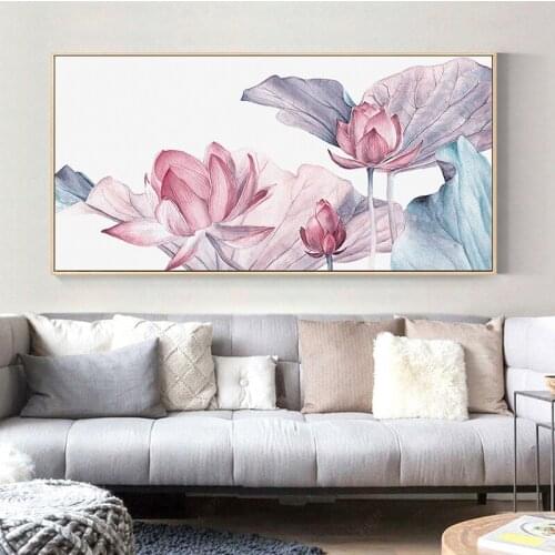 Chinese-style Home Decorat Hanging Paintings Lotus Living Room 5D Diamond Painting Zen Buddha Charm Lotus Embroidery Cross Stitc