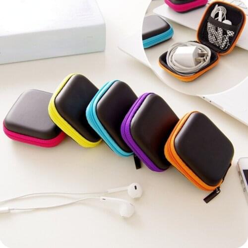 EVA Earphone Protective Bag Box Digital Charger Headphone Storage Bag USB Data Cable Organizer Carrying Pouch