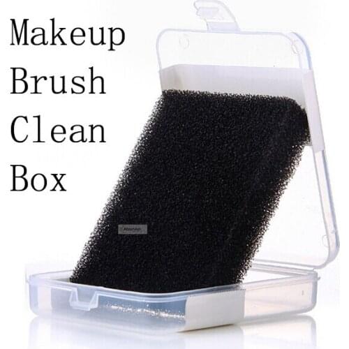 1pc quickly Makeup Brush Cleaner box eyeshadow Color Powder Blush clean Sponge Switch Remover From Tool