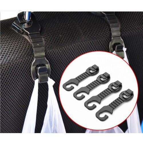 2pcs/Lot Universal Car Back Seat Headrest Hanger Holder Hook for Bag Purse Cloth Grocery Storage Auto Fastener Clip
