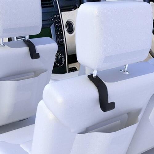 2pcs Car Seat Hook Universal Car Seats Hook Car Headrest Hanger Organizer Storage Hooks For Holding Grocery Bags Purses 5-10kg