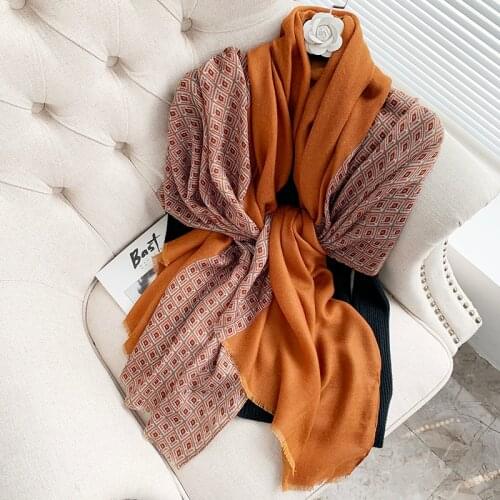 2021 Brand Autumn winter women beach quality shawl cotton scarf lady fashion scarves bandana pashmina wrap hijab muffler