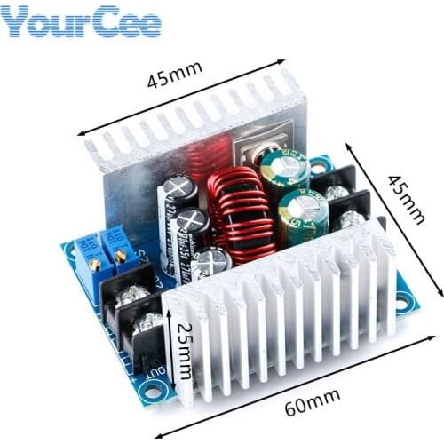 300W 20A DC-DC Step Down Buck Converter Module Constant Current Voltage CC CV LED Driver Power Module Electrolytic Capacitor