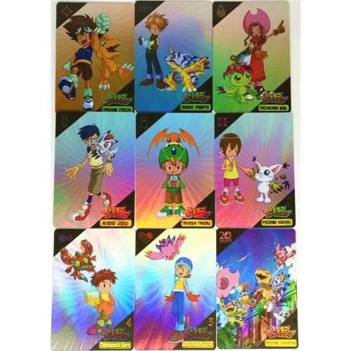 9pcs/set Digimon Digital Monster Toys Hobbies Hobby Collectibles Game Collection Anime Cards