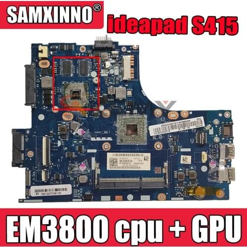 Akemy ZAUSA LA-A331P Mainboard For lenovo ideapad S415 laptop motherboard DDR3 With EM3800 cpu + GPU