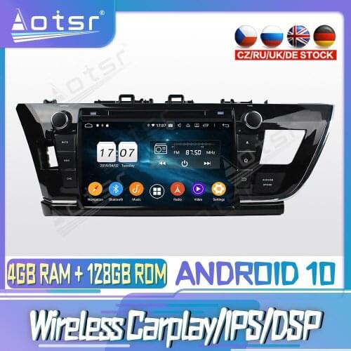 Android 10 PX6 128G For TOYOTA Corolla 2014-2015 DVD GPS Navigation Auto Radio Stereo Video Multimedia Player HeadUnit 2din