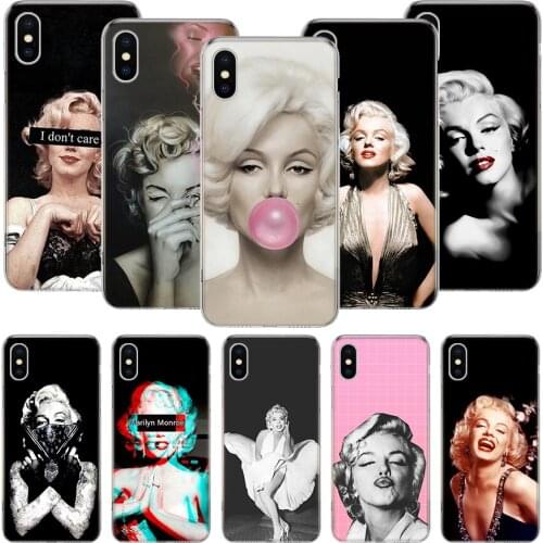 Marilyn Monroe Pin Up Girl Phone Case For iPhone 11 12 Pro XS XR X Max 7 8 6 6S Plus Mini + 5 SE Pattern Customized Coque Cover