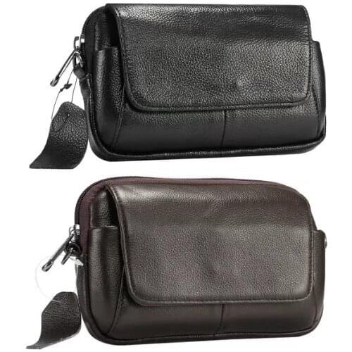 Top grade Holster skin Waist hanging Belt Clip Genuine Leather Cover Case for Doogee S80 Lite Blackview BV6800 pro BV9500 BV5800