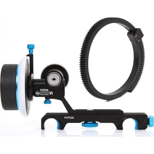 FOTGA DP500III Dampen Follow Focus For 19mm Rod DSLR Rig A7 A7S A7RIII A7SIII A6300 GH4 GH5 GH6S A6500 BMPCC RED FS5 FS7 C100