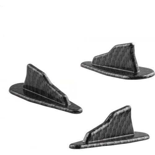 Carbon/Black PP Universal EVO-Style Roof Shark Fins Spoiler Wing Vortex Front Bumper Splitter Car-styling For1/2/4/6/8/10pcs/set