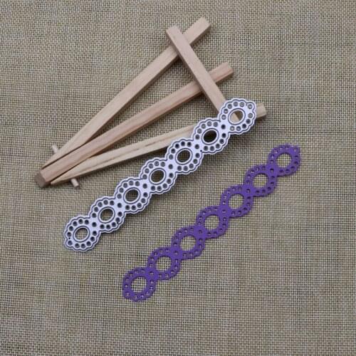 Lace Irregular Polka Dot Frame Metal Cutting Dies Background Stencil Decorative Craft For DIY Scrapbooking
