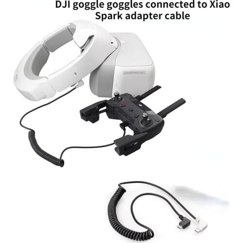 DJI Spark Image Transmission Data Line Is Suitable for DJI Spark Goggle Flight Glasses to Connect with Adapter Cable