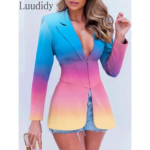 Luudidy Women's Casual Blazers