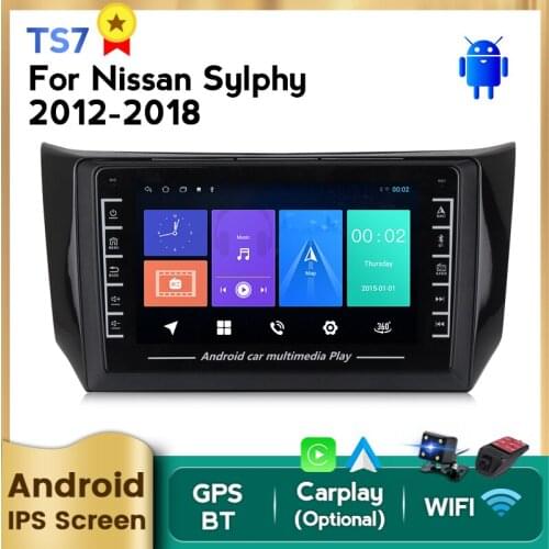 MEKEDE Android system for Nissan Sylphy B17 Sentra 2012 2013-2017 Car Radio Multimedia Video Player Navigation GPS 2 din dvd