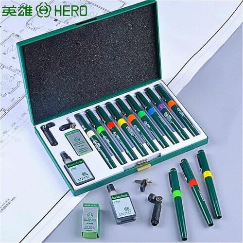 0.2-1.2 9 pcs 81a needle pen set for drawing and painting students designed 9 sets of hand-painted pens with ink pen