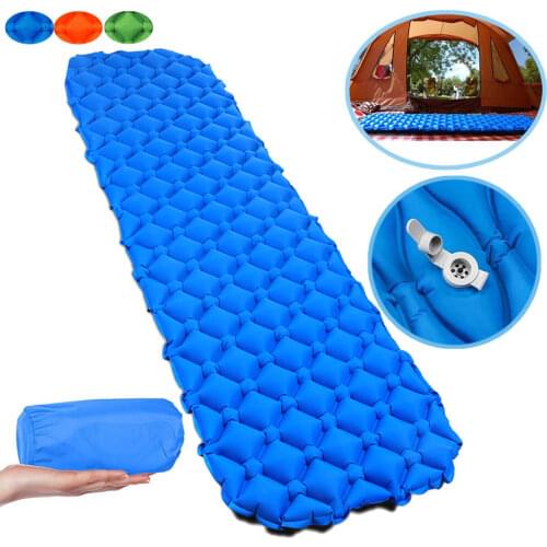 Nylon TPU Sleeping Pad Lightweight Moisture-proof Air Mattress Portable Inflatable Mattress Camping Mat Hiking Mattress