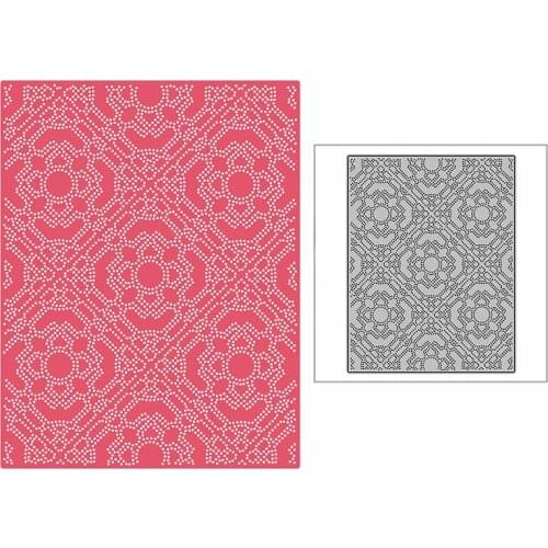 New Diamond Circle Window Background Plate Craft Embossing Mold 2021 Metal Cutting Dies for DIY Scrapbooking Album Card Making