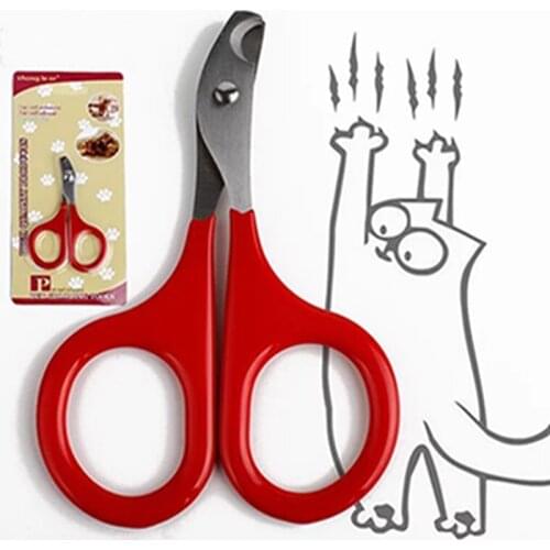 Stainless Steel Pet Dog Nail Scissors Mini Nail Clippers Scissors Dog Cat Nail Clippers Toe Claw Pet Grooming Cleaning Supplies