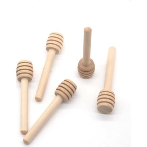 8 CM Wooden Honey stick Dippers honey stir rod Honey dipper kitchen tool Party Supply LX7970