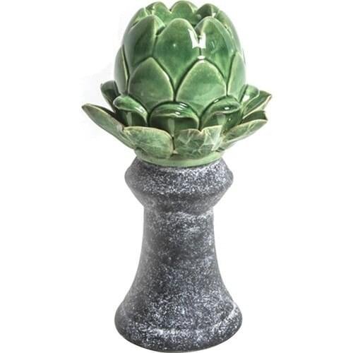 Lucky Art Green pineapple Candle Holder 24 cm