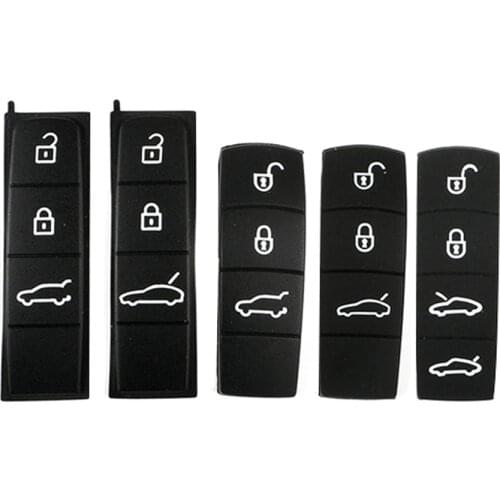 Remote Car Key Shell Rubber Pad For Porsche Cayenne 9YA Macan 911 Boxster Cayman Panamera 971 718 Silicone Key Button Replace