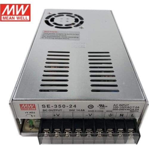 SE-350-24 MEAN WELL 350W 24V Switching Power Supply 110V/220V AC to 24V DC 14.6A 350W Meanwell dc Power Supply Transformer PSU
