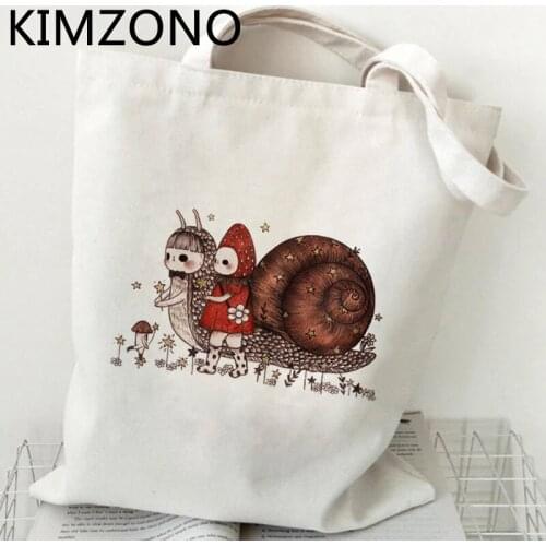 Mushroom shopping bag tote reusable eco shopper bolsa shopper bag cloth fabric reusable net sac toile