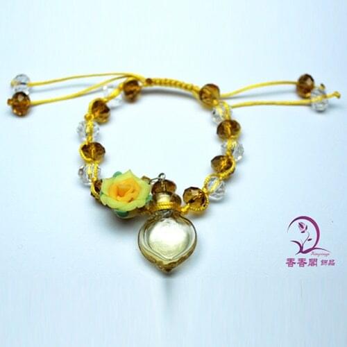 1PCS Murano Glass Perfume Vial Bracelets Heart ,Murano Glass Perfume Bottle Bracelets