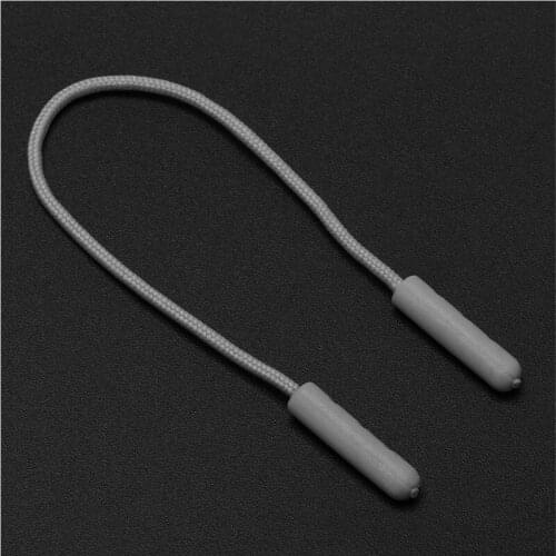 1000pcs Zipper Puller Two Pole End Fit Rope Tag Fixer Zip Cord Tab Replacement Clip Broken Buckle for Sewing Clothes Travel Bags