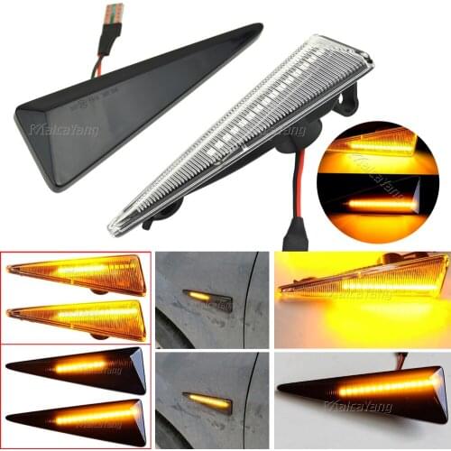 2Pcs Dynamic LED Side Marker Light Turn Repeater Lamps For Renault Espace MK4 Vel Satis Wind Avantime Megane 2 Scenic 2 Espace 4