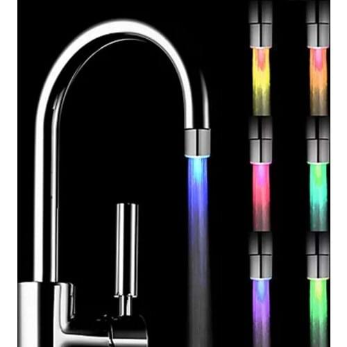 2020 Led Night Light Rgb Faucet Creative Water Lamp Shower Lamps Romantic 7-color Bathing Household Bathroom Decorative Lights