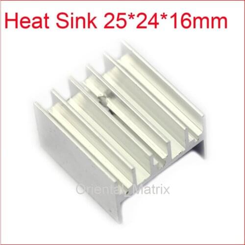 Free Shipping 20pcs TDA7294 / L298 HeatSink Heat Sink Radiator 25*24*16mm Small Radiator - Silver