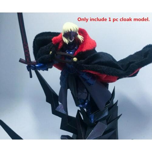 Black 1/12 Scale Action Figure 2.0 Handmade Cloak Model for 6" Doll Toys
