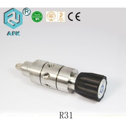 3000Psi High Pressure SS316L Two Stage Nitrogen Gas Pressure Regulator No Gauge